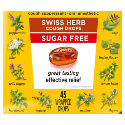 Sugar-Free Original Swiss Herb Throat Drops