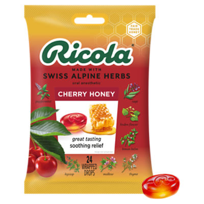 Ricola Cherry Honey Herb, Throat Drops