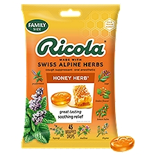 Ricola Honey-Herb Cough Suppressant, Throat Drops, 50 Each