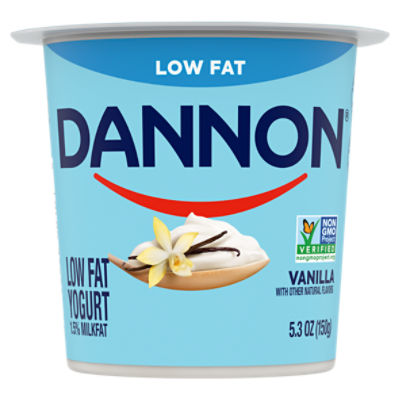 Dannon YoCream Non-Fat No Sugar Added Vanilla Frozen Yogurt Mix 0.5 Gallon  - 6/Case