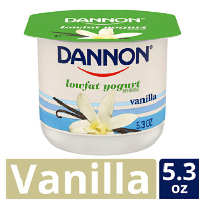 Dannon Low Fat Non-GMO Project Verified Vanilla Yogurt, 5.3 Oz.