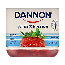 Dannon Fruit on the Bottom Strawberry Lowfat Yogurt, 5.3 oz