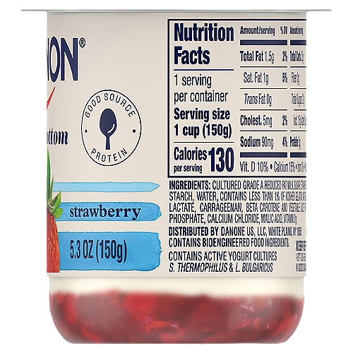 Strawberry Lowfat Yogurt