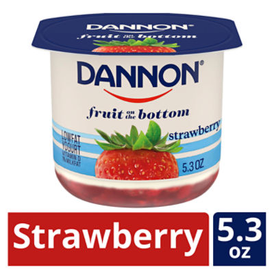 Dannon Fruit on the Bottom Strawberry Yogurt, 5.3 Oz.