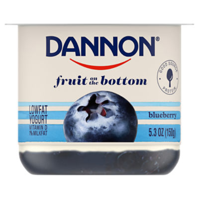 Dannon Fruit on the Bottom Blueberry Yogurt, 5.3 Oz.