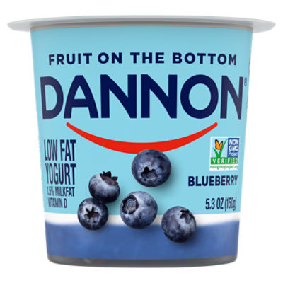 Dannon Blueberry Low Fat Yogurt, 5.3 oz