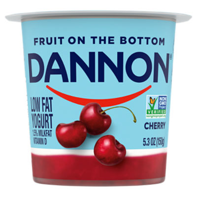 Dannon Fruit on the Bottom Cherry Yogurt, 5.3 Oz.