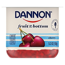 Dannon Cherry Fruit on the Bottom Lowfat Yogurt, 5.3 oz