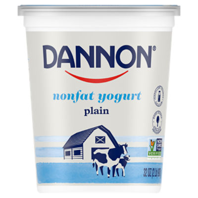 Dannon Plain Nonfat Yogurt, 32 ounce Quart