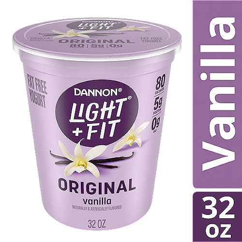 Dannon Light + Fit Vanilla Fat Free Yogurt, 32 ounce