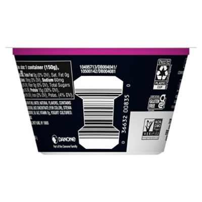 Oikos Triple Zero Mixed Berry Protein Nonfat Greek Yogurt Cups, 4