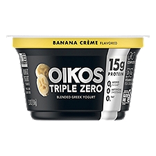 Dannon Oikos Triple Zero Banana Crème Flavor Nonfat Yogurt, 5.3 oz