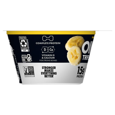 Oikos Triple Zero Banana Creme Flavored Nonfat Yogurt, 5.3 oz