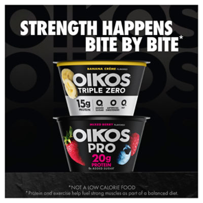 Oikos Yogurt, Greek, Blended, Banana Cream Flavored 5.3 Oz