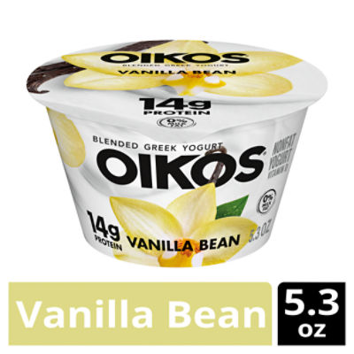 Oikos Vanilla Bean Blended Greek Yogurt, 5.3 oz