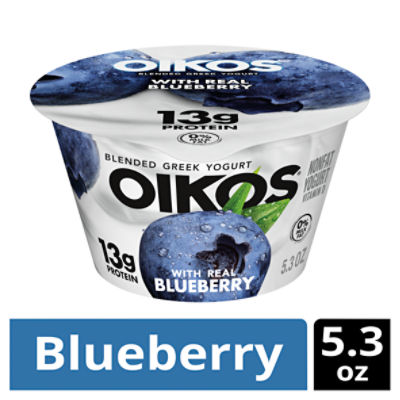 Oikos Loaded with Real Blueberry Blended Greek Nonfat Yogurt, 5.3 oz