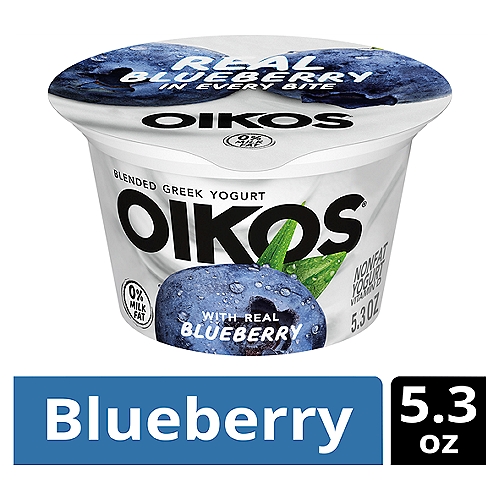 Oikos Loaded with Real Blueberry Blended Greek Nonfat Yogurt, 5.3 oz