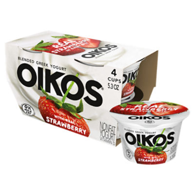 Oikos Triple Zero Vanilla Nonfat Greek Yogurt - 4-5.3 Oz - Safeway