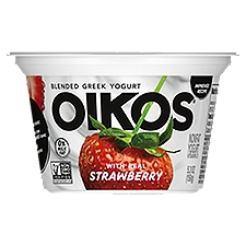 Oikos Blended Strawberry Greek Nonfat Yogurt, 5.3 oz., 5.3 Ounce