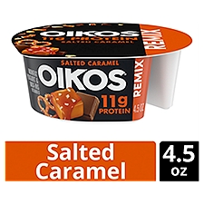 Oikos Remix Salted Caramel Nonfat Yogurt & Mix-Ins, 4.5 oz