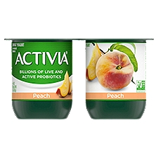 Activia Yogurt - Lowfat Peach, 16 Ounce