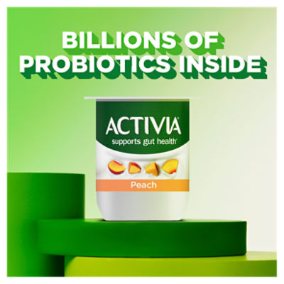 Activia Nonfat Probiotic Peach Yogurt