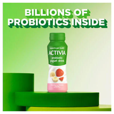 Activia - Activia, Yogurt Drink, Lowfat, Strawberry Flavor, Probiotic  Dailies, 8 Pack (8 count), Shop