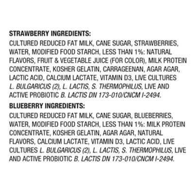 Activia Probiotic Strawberry & Blueberry Variety Pack Yogurt, 4 Oz. Cups,  12 Count