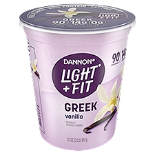 Dannon Light + Fit Vanilla Greek Nonfat Yogurt, 32 oz