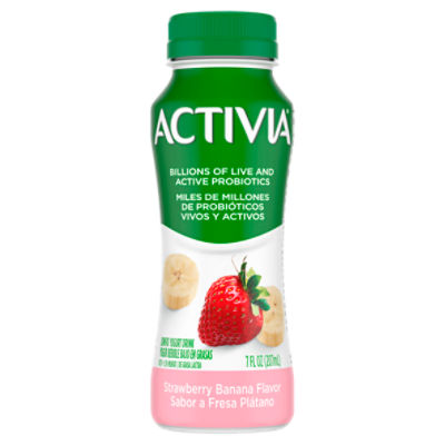 Activia Probiotic Strawberry Banana Dairy Drink, 7 Oz., 7 Fluid ounce