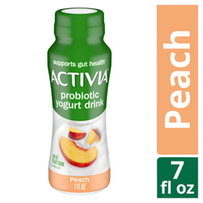 Activia Peach Probiotic Lowfat Yogurt Drink, Probiotic Yogurt Drink, 7 FL ounce