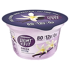 Dannon Light + Fit Greek Vanilla Nonfat Yogurt, 5.3 oz