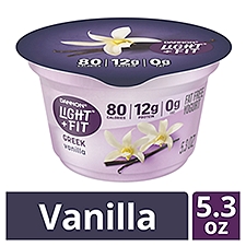 Dannon Light + Fit Greek Vanilla Nonfat Yogurt, 5.3 oz