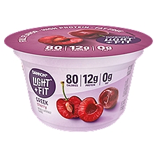 Dannon Light + Fit Greek Cherry Nonfat Yogurt, 5.3 Oz