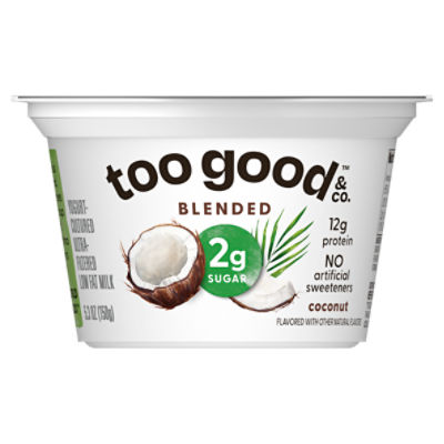 Too Good & Co. Coconut Flavored Lower Sugar, Low Fat Greek Yogurt