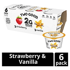 Two Good Strawberry & Vanilla, Greek Lowfat Yogurt, 1.98 Pound