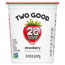 Two Good Strawberry Flavored Greek Lowfat Yogurt, 32 oz