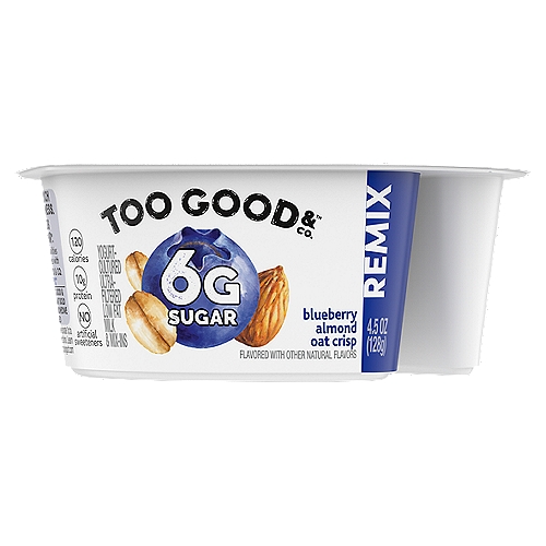 Too Good & Co. Remix Yogurt-Cultured Ultra-Filtered Low Fat Milk & Mix-Ins, 4.5 oz