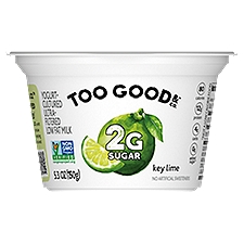 Two Good Key Lime Flavored Lower Sugar, Low Fat Greek Yogurt Cultured Product 5.3 ounce Cup