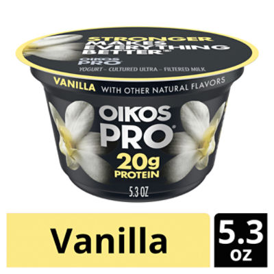 Oikos Pro Vanilla Yogurt-Cultured Ultra-Filtered Milk, 5.3 oz