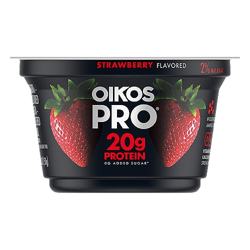 Oikos Pro Strawberry Yogurt-Cultured Ultra-Filtered Milk, 5.3 Oz.