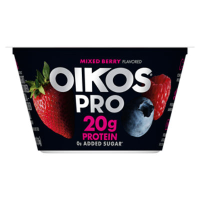 Oikos Pro 20g Protein, Mixed Berry Yogurt Cultured Dairy Product, 5.3 OZ Cup