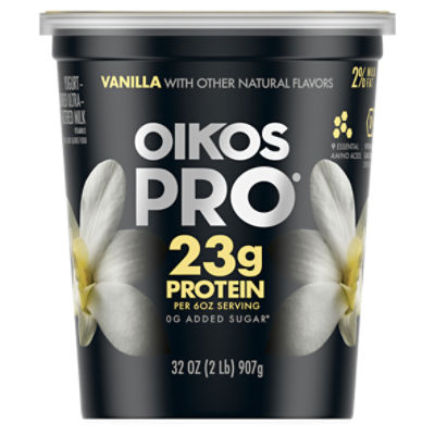 Oikos Pro Vanilla YogurtCultured UltraFiltered Milk, 32 oz