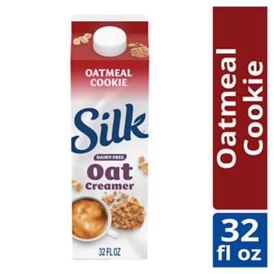 Silk Oat Creamer, Oatmeal Cookie, Dairy Free, Gluten Free, 32 FL ounce