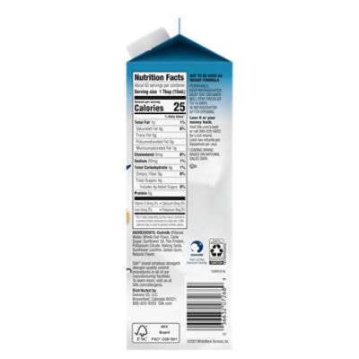 Silk french vanilla creamer Nutrition Facts - Eat This Much