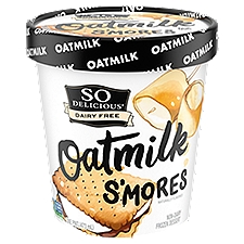 So Delicious Dairy Free Oatmilk S'mores Non-Dairy Frozen Dessert, one pint