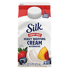 Silk Dairy Free Heavy Whipping Cream Alternative, 16 fl oz, 16 Fluid ounce