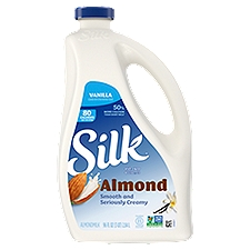 Silk Almond Milk, Vanilla, Dairy Free, Gluten Free, 96 FL ounce Bottle