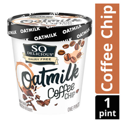 So Delicious Dairy Free Oatmilk Coffee Chip Non-Dairy Frozen Dessert, one pint