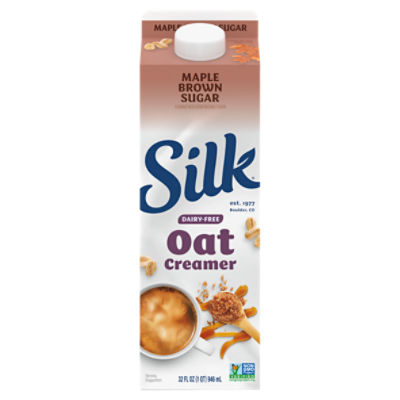 Silk Oat Creamer, Maple Brown Sugar, Dairy Free, Gluten Free, 32 FL ounce Carton